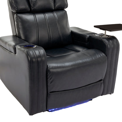 1st Choice Theater Recliner with 360° Swivel Tray Table