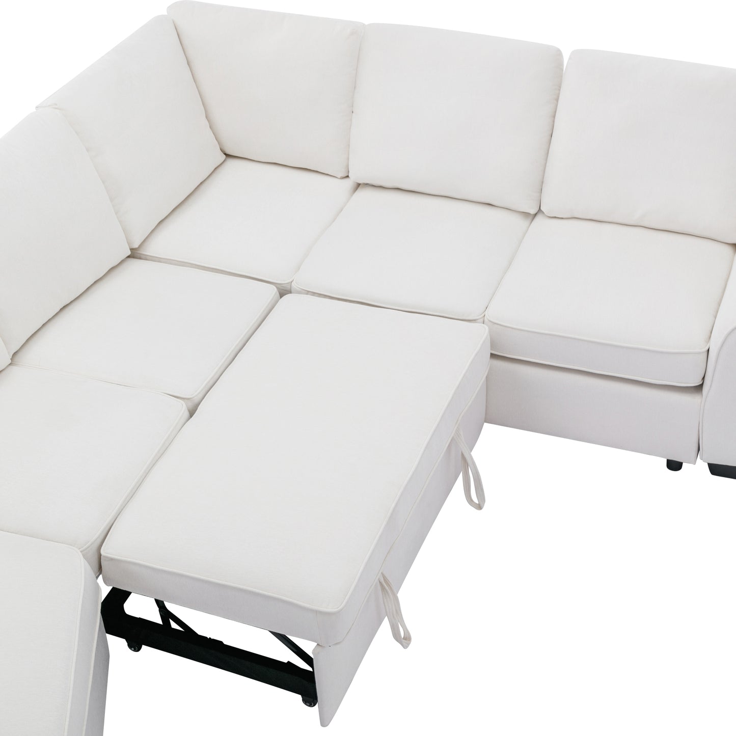 1st Choice Sectional Sleeper Sofa with Pull-Out Bed Modern L-Shape