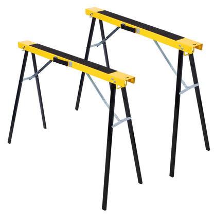 Heavy Duty Foldable Metal Sawhorse Work Stand