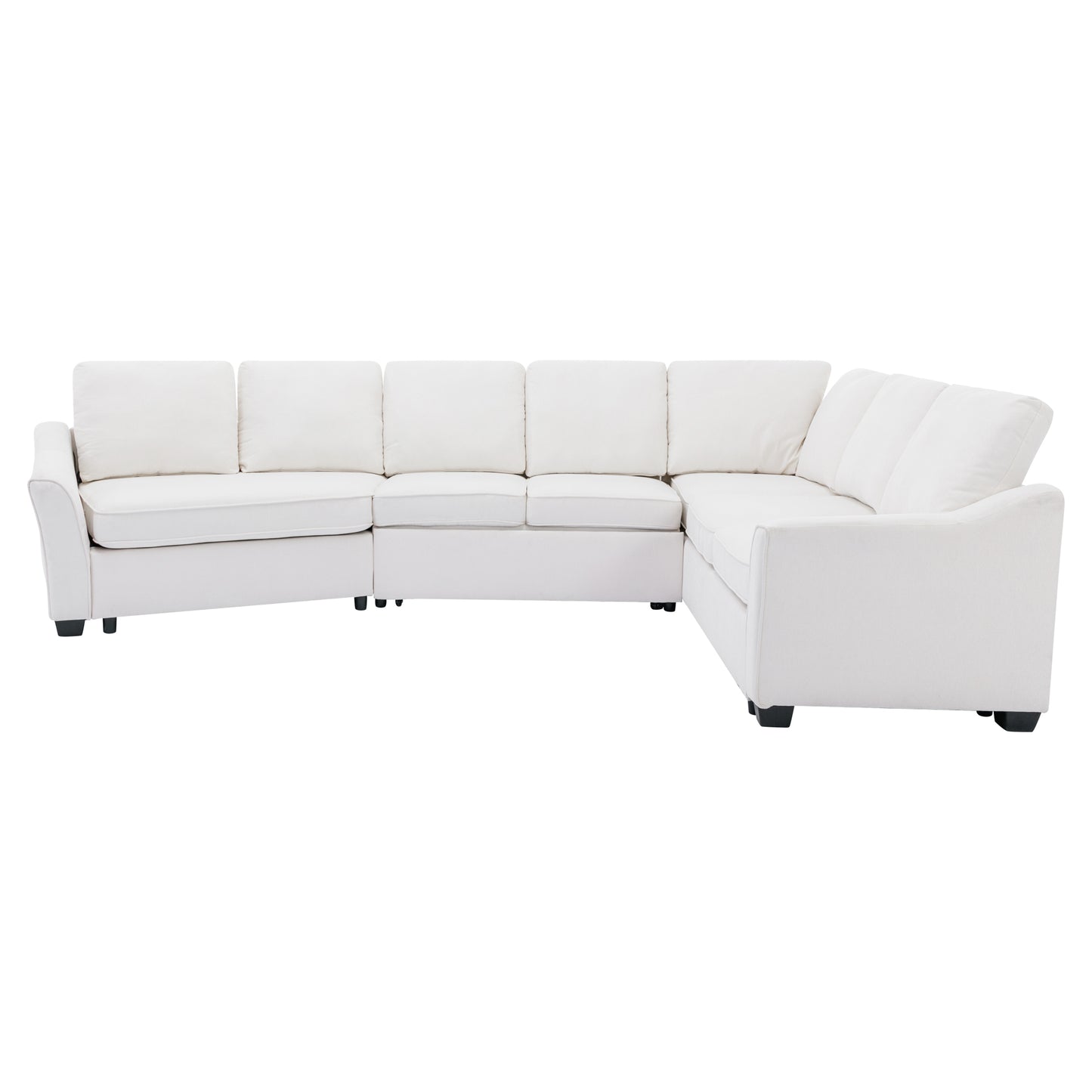 1st Choice Sectional Sleeper Sofa with Pull-Out Bed Modern L-Shape