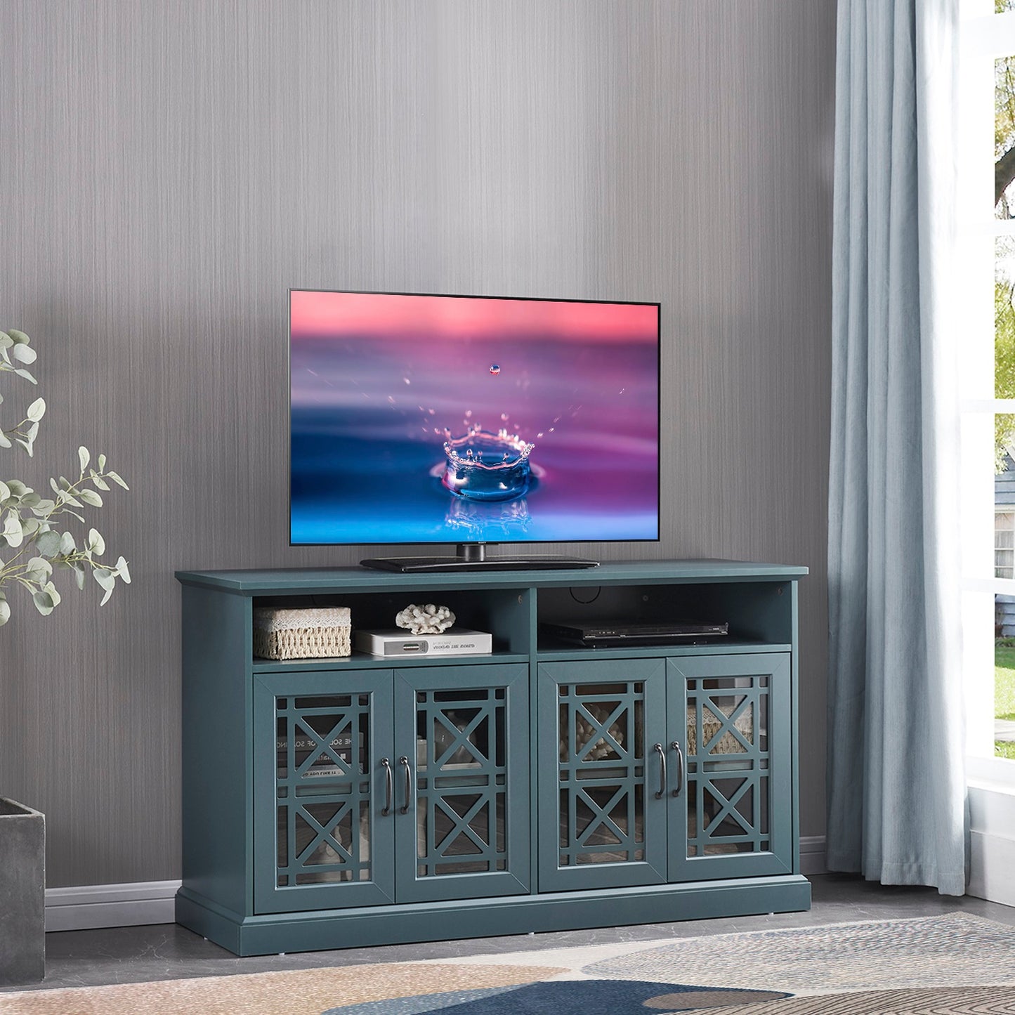 1st Choice TV Stand Buffet Sideboard Console Table in Dark Teal