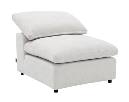 6 Piece Modular Sectional Sofa | Ivory Linen Oversized Sectional - 1st Choice Furniture Direct