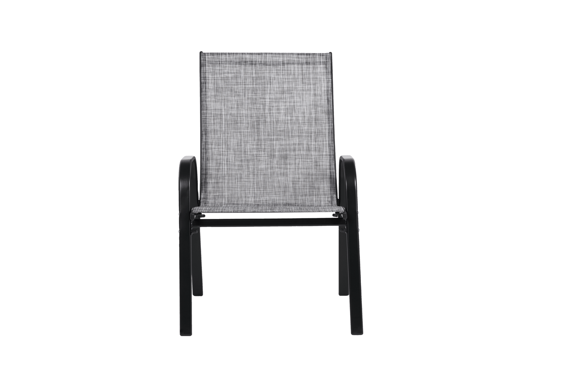 6 Piece Patio Chairs, Outdoor Camping Chairs with Breathable Textilene Fabric, Set of 2 Garden Chairs with Armrest High Backrest for Garden Patio Pool Beach Yard Space Saving ( Grey)6 - 1st Choice Furniture Direct