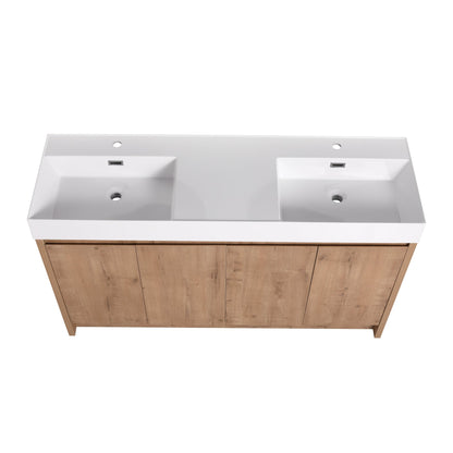 60 Inch Bathroom Resin Sink(GRB60120DMO) - 1st Choice Furniture Direct
