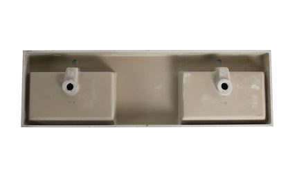 60 Inch Bathroom Resin Sink(GRB60120DMO) - 1st Choice Furniture Direct