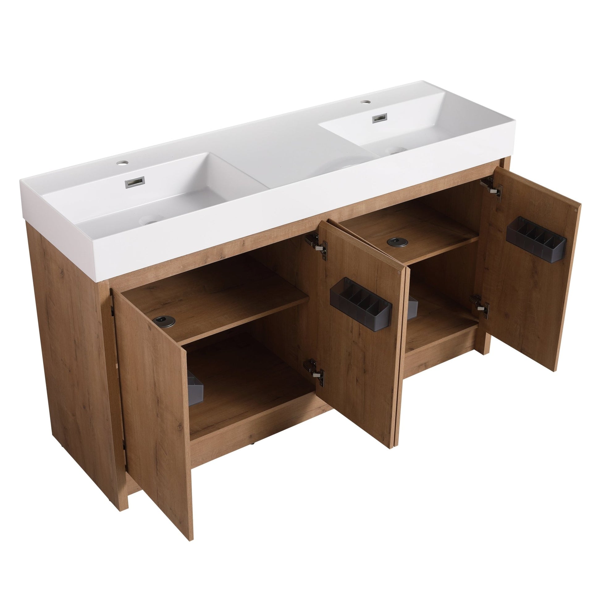 60 Inch Bathroom Resin Sink(GRB60120DMO) - 1st Choice Furniture Direct
