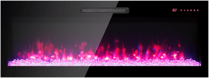 60 Inch Electric Fireplace Wall Mounted with Remote Control - 1st Choice Furniture Direct