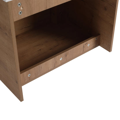 60'' Wall - Mounted Bathroom Vanity With Ceramic Art Sink, and 1 - Storage Shelves, Soft - Close Door, KD - Packing, Plywood - 1st Choice Furniture Direct