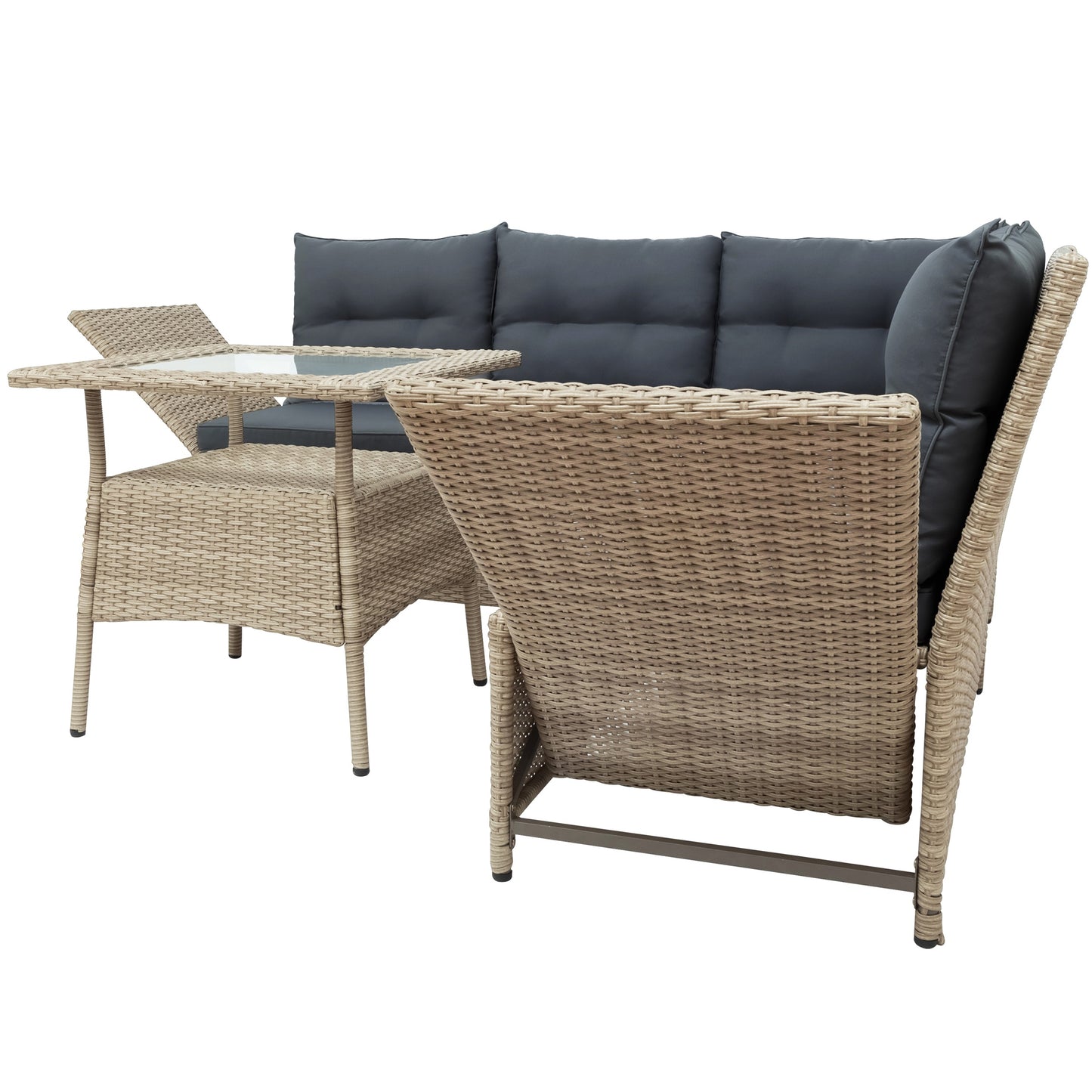 1st Choice 4-Piece All Weather Reclinable Chaise Lounge for Ultimate Comfort