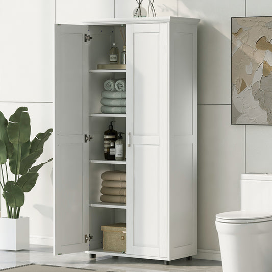1st Choice Bathroom Office Storage Cabinet with Two Doors in White