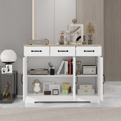 1st Choice Versatile White Sideboard Buffet Cabinet