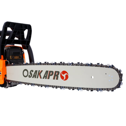 62CC Gas Powered Chainsaw, 2 - Cycle Petrol Handheld Cordless Chain Saw, Gasoline Gas Chainsaws for Tree Wood Cutting,with 18' and 20' guide bar and chain,Safety kit, Storage Bag, EPA compliant - 1st Choice Furniture Direct