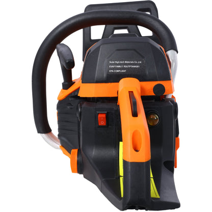 62CC Gas Powered Chainsaw, 2 - Cycle Petrol Handheld Cordless Chain Saw, Gasoline Gas Chainsaws for Tree Wood Cutting,with 18' and 20' guide bar and chain,Safety kit, Storage Bag, EPA compliant - 1st Choice Furniture Direct
