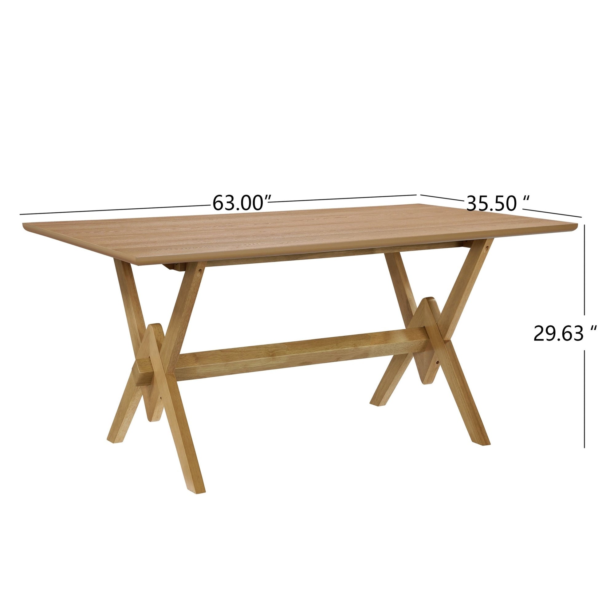 63' Double V Dining Table - 1st Choice Furniture Direct