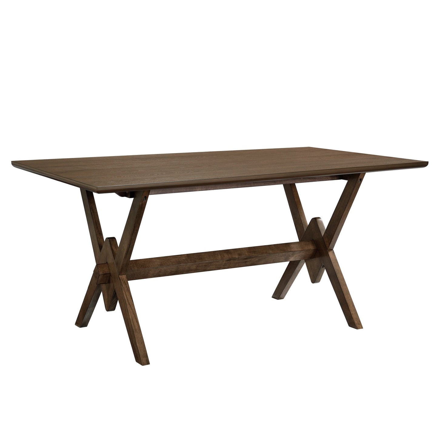 63' Double V Dining Table - Walnut - 1st Choice Furniture Direct