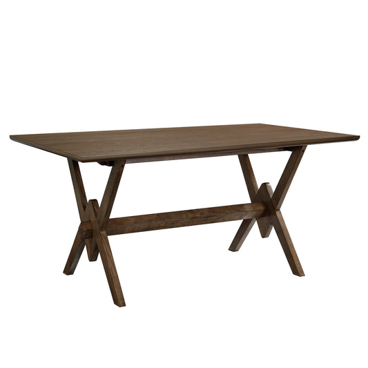 63' Double V Dining Table - Walnut - 1st Choice Furniture Direct