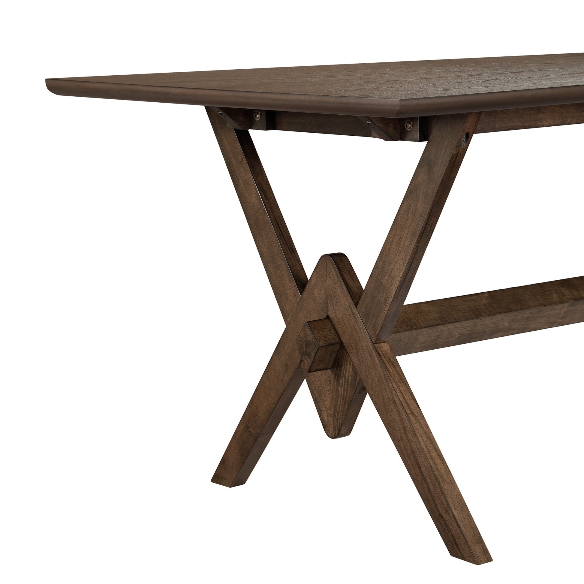 63' Double V Dining Table - Walnut - 1st Choice Furniture Direct