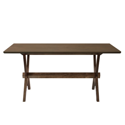 63' Double V Dining Table - Walnut - 1st Choice Furniture Direct