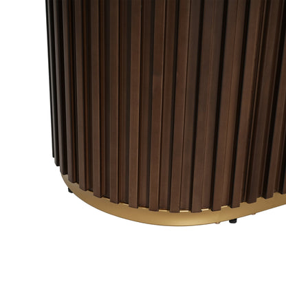 63.00'L Counter Table - Walnut - 1st Choice Furniture Direct