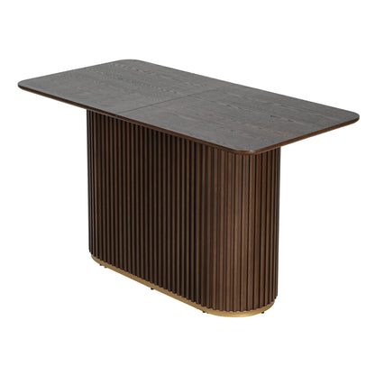 63.00'L Counter Table - Walnut - 1st Choice Furniture Direct