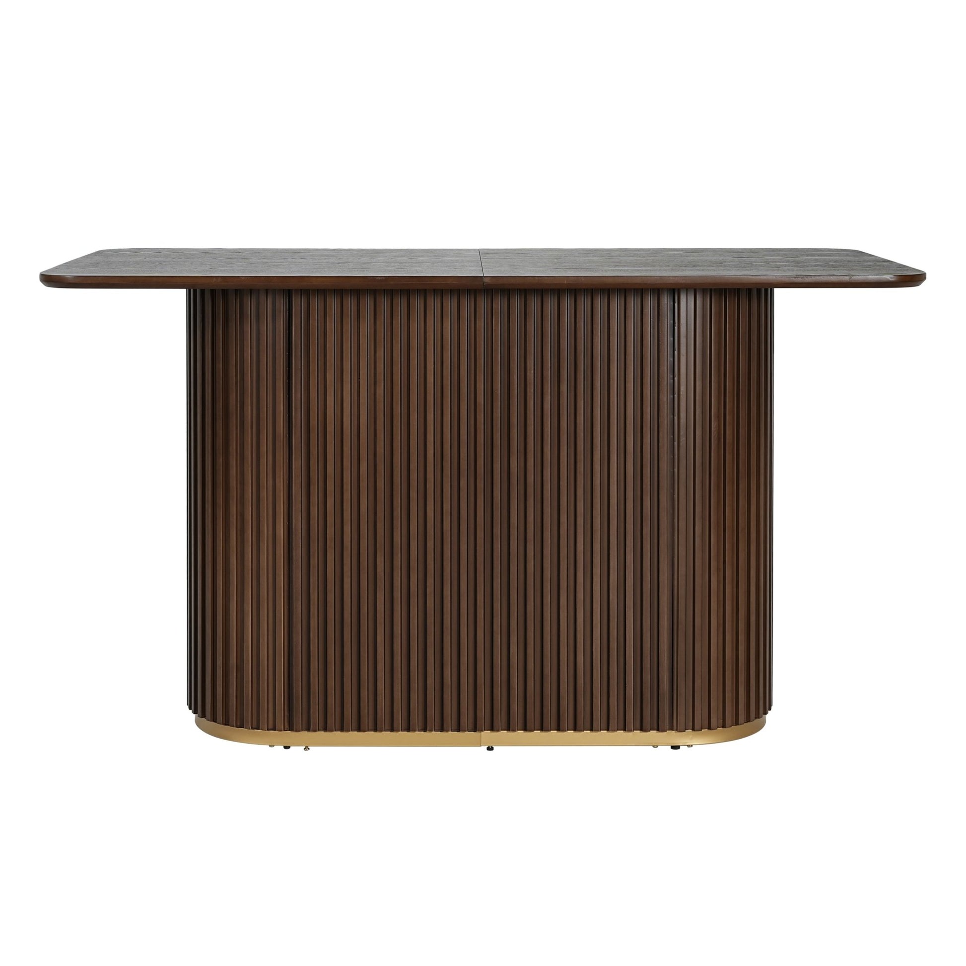 63.00'L Counter Table - Walnut - 1st Choice Furniture Direct