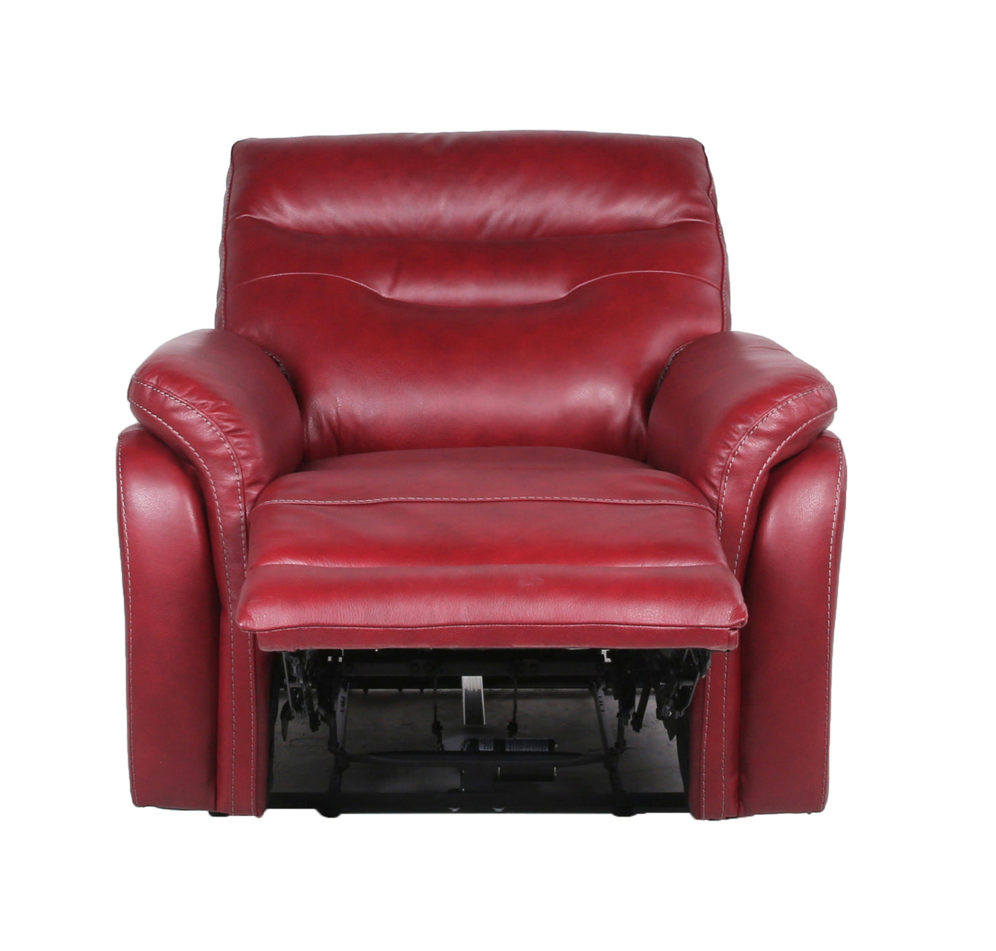 1st Choice Modern Leather Motion Recliner with Control Panel USB Charging