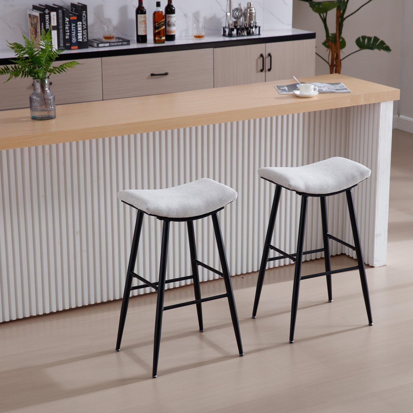 1st Choice Counter Height Dining Room Kitchen Bar Stool - Set of 2
