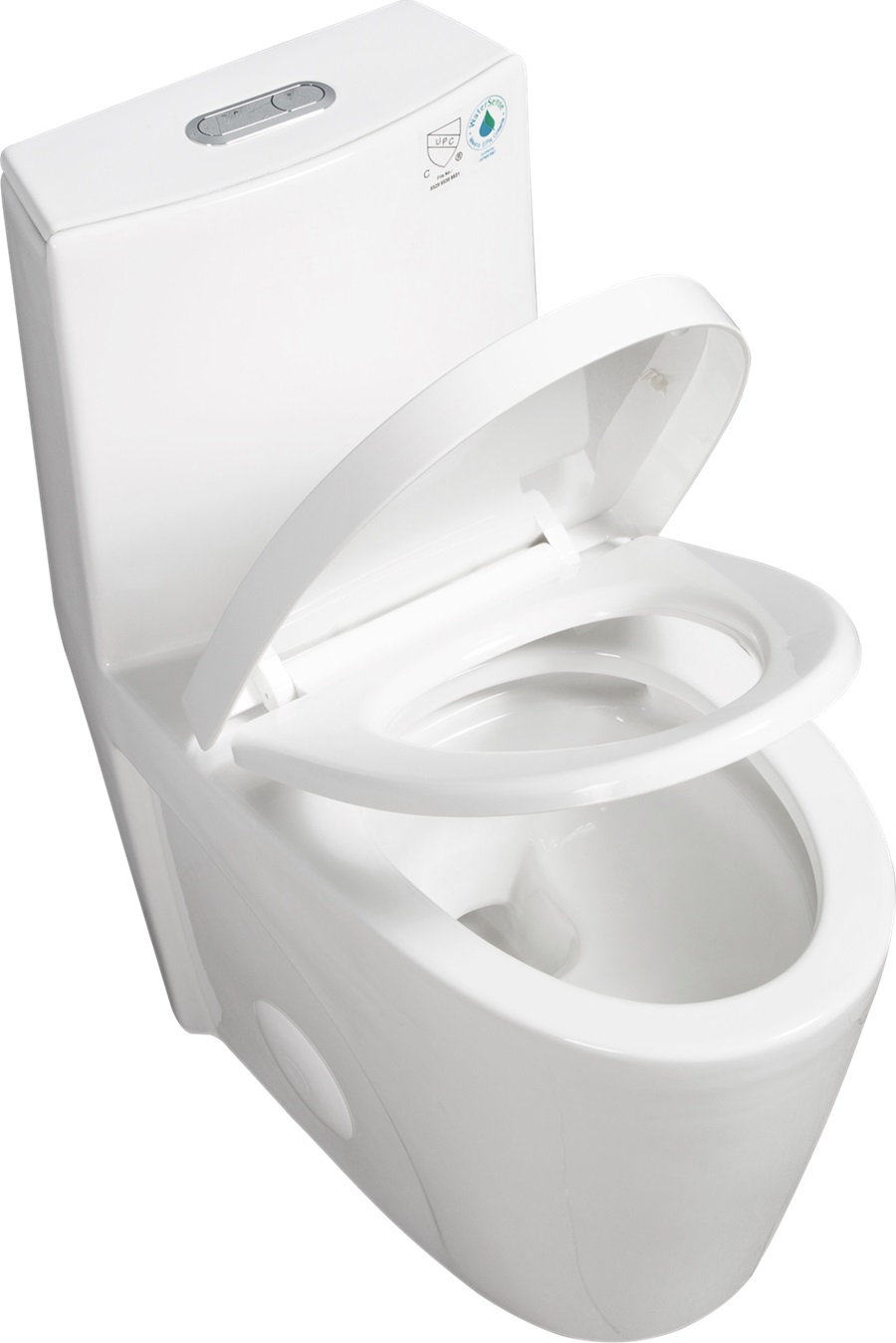 1st Choice 1.1/1.6 GPF Dual Flush 1-Piece Elongated Toilet in White