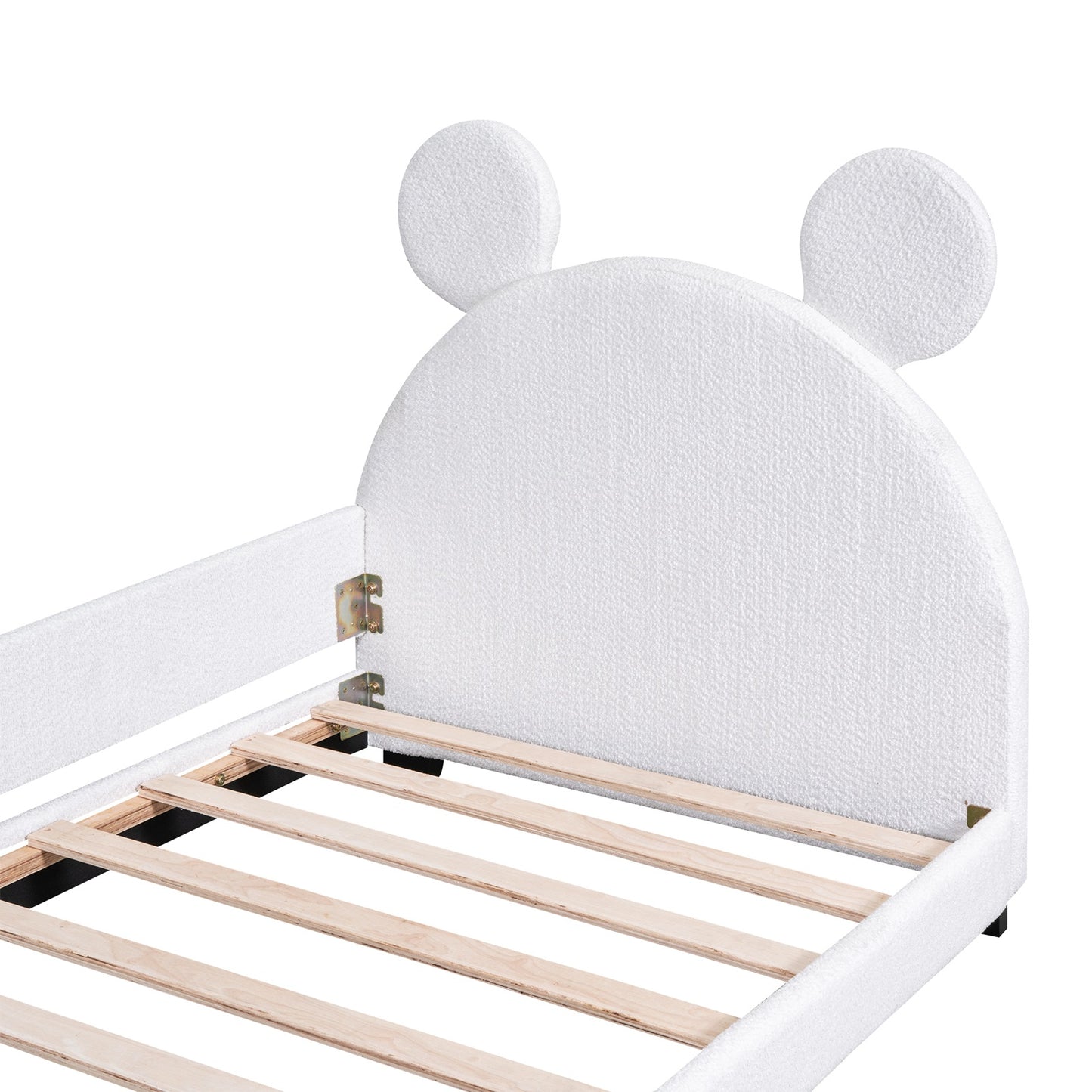 1st Choice Teddy Fleece Twin Daybed with Unique Headboard - Cozy and Stylish