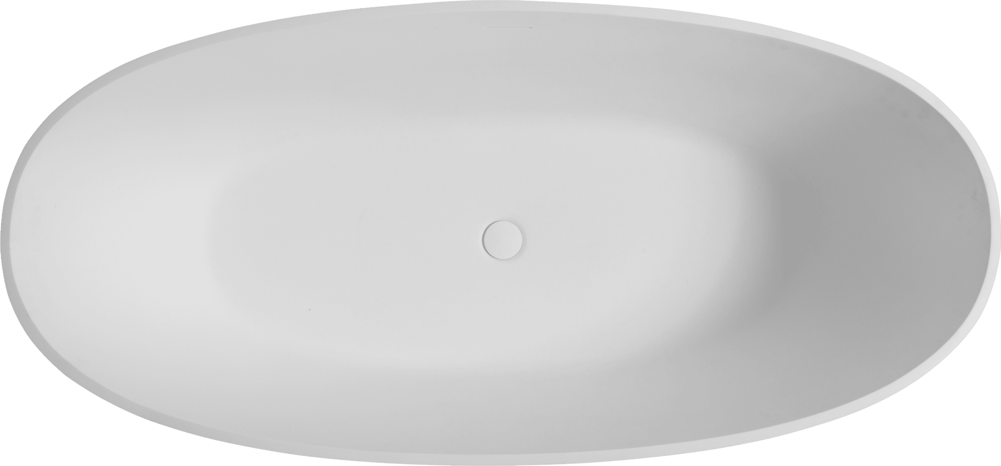 65' Freestanding Solid Surface Bathtub, Luxury Handcrafted Stone Resin Freestanding Soaking Bathtub with Overflow and Pop - up Drain, Matte White 24S06 - 65MW - 1st Choice Furniture Direct