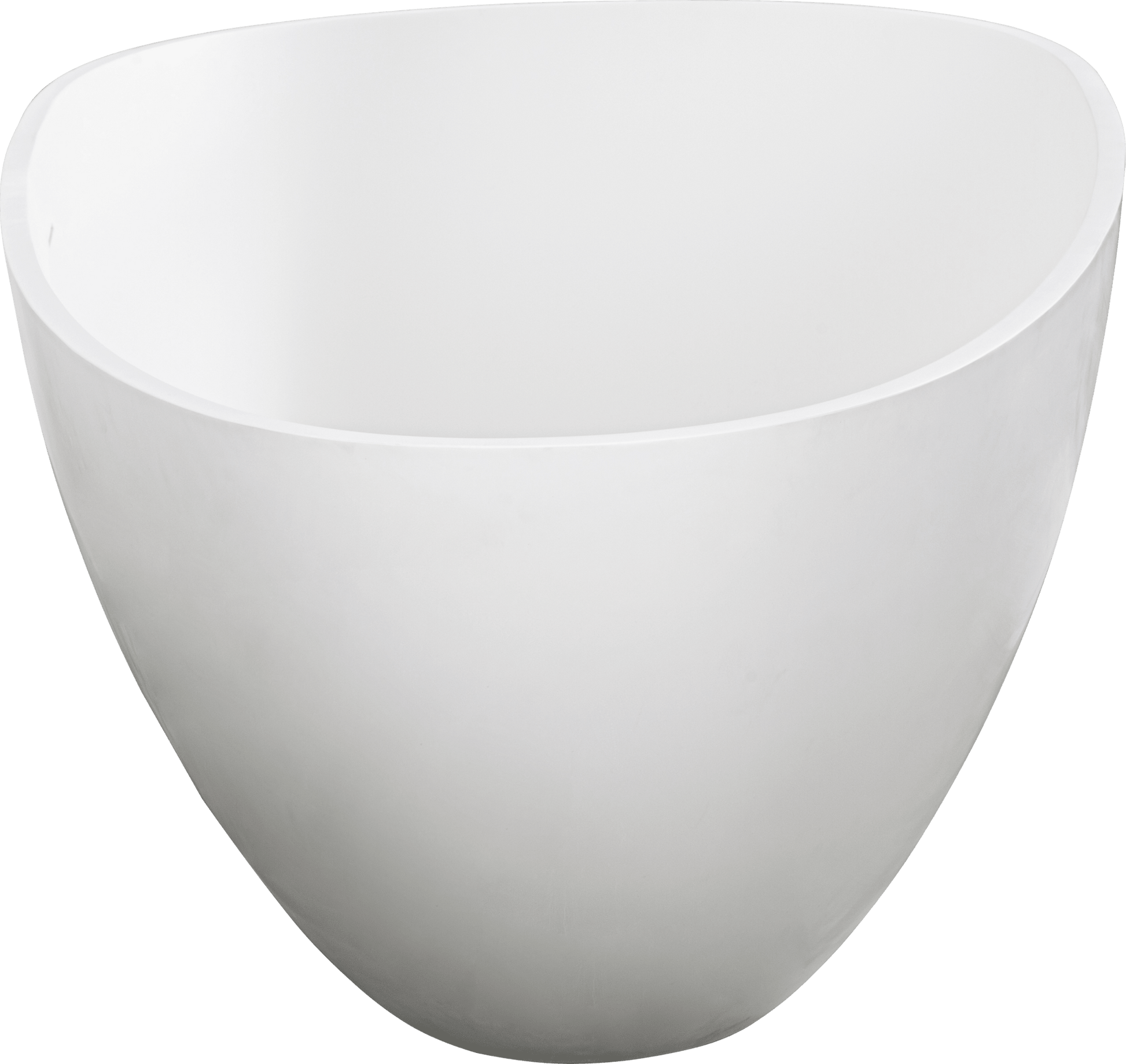 67' Freestanding Solid Surface Bathtub, Luxury Engineered Stone Resin Freestanding Soaking Bathtub with Overflow and Pop - up Drain for Contemporary Bathroom, Matte White 24S02 - 67MW - 1st Choice Furniture Direct