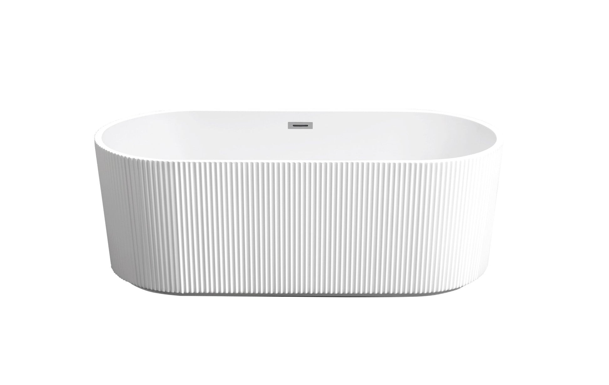 67' Linear Acrylic Freestanding Bathtub,Stand Alone Soaker Tub, Glossy White Acrylic, Toe - tap Chrome Drain, cUPC Certified - 1st Choice Furniture Direct