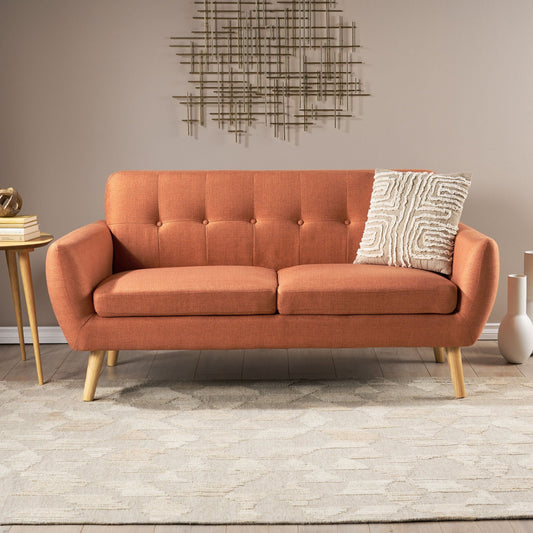 67.25' Button Tufted Loveseat - 1st Choice Furniture Direct