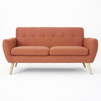 67.25' Button Tufted Loveseat - 1st Choice Furniture Direct