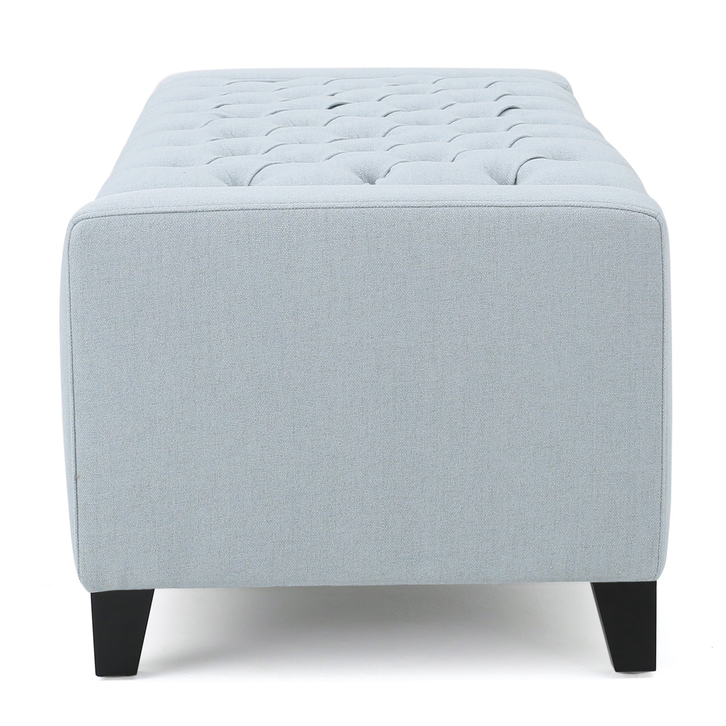 1st Choice Contemporary Fabric Extra Seating Storage Ottoman in Blue