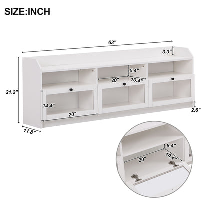 1st Choice Modern TV Console Entertainment Wall Unit for TVs Up to 65"