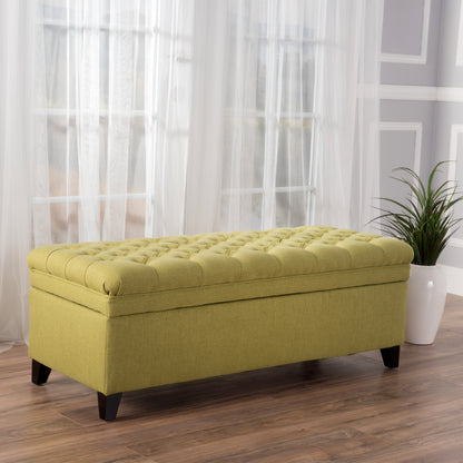 1st Choice Contemporary Storage Bench Ottoman Solution in Green