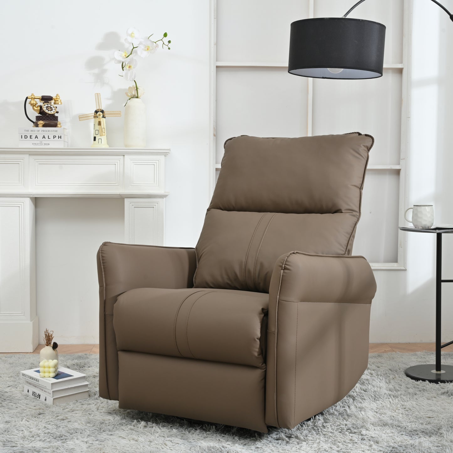 1st Choice Power Swivel Rocker Recliner Chair Sofa with USB Ports