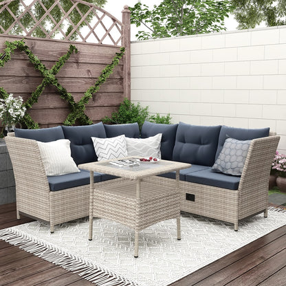 1st Choice 4-Piece All Weather Reclinable Chaise Lounge for Ultimate Comfort