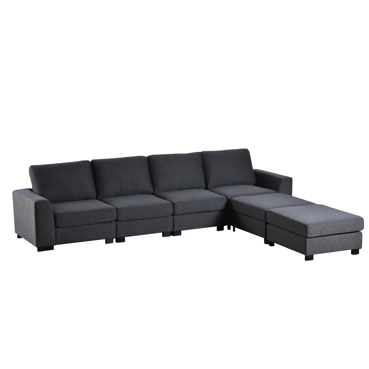 1st Choice U_STYLE 3 Pieces U shaped Sofa with Removable Ottomans