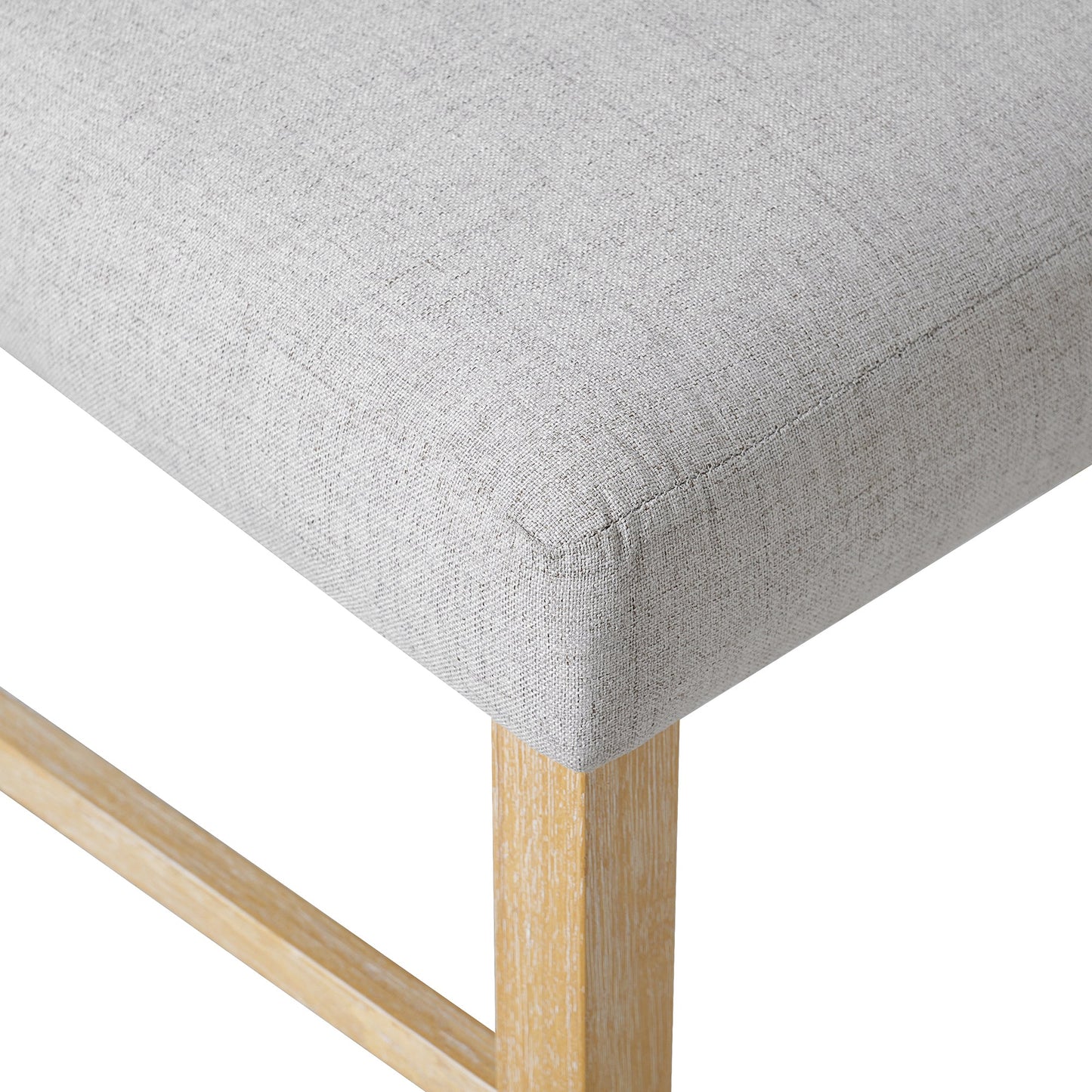 6PCs Dining Room Table Set, Rustic Farmhouse Dining Room Rectangular Table with 4 Upholstered Chairs and Bench, Solid Wood Kitchen Dining Table Set for 6 Persons - 1st Choice Furniture Direct