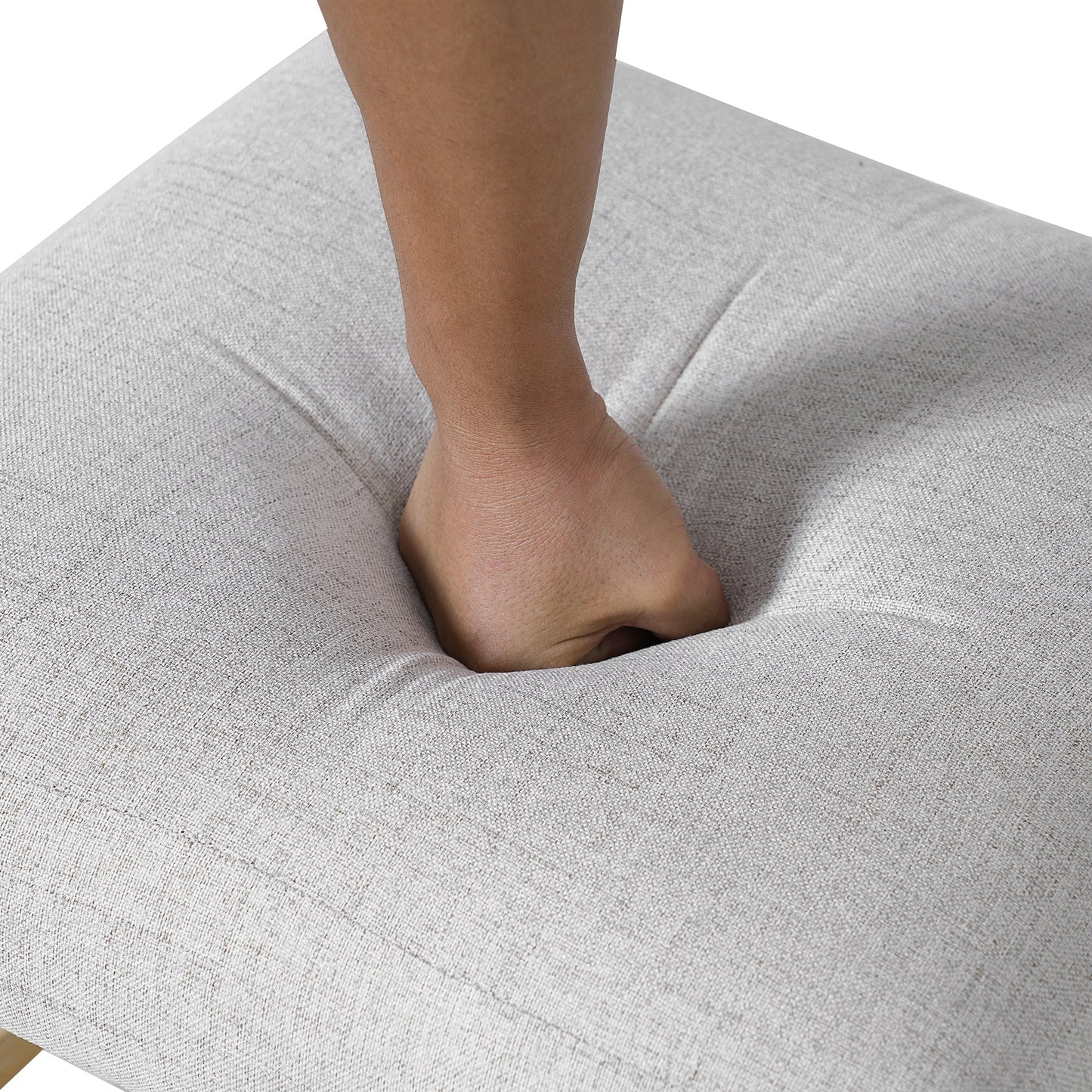 6PCs Dining Room Table Set, Rustic Farmhouse Dining Room Rectangular Table with 4 Upholstered Chairs and Bench, Solid Wood Kitchen Dining Table Set for 6 Persons - 1st Choice Furniture Direct