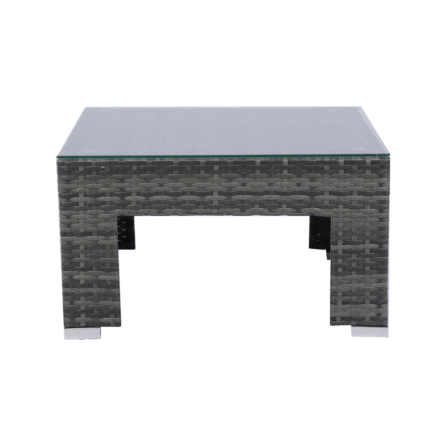 7 - Piece Patio Furniture Set w/Retractable Canopy Wicker Rattan Sectional Sofa Set Patio Furniture with Washable Cushions for Lawn, Garden, Backyard, Poolside Grey wicker + Black Cushion - 1st Choice Furniture Direct