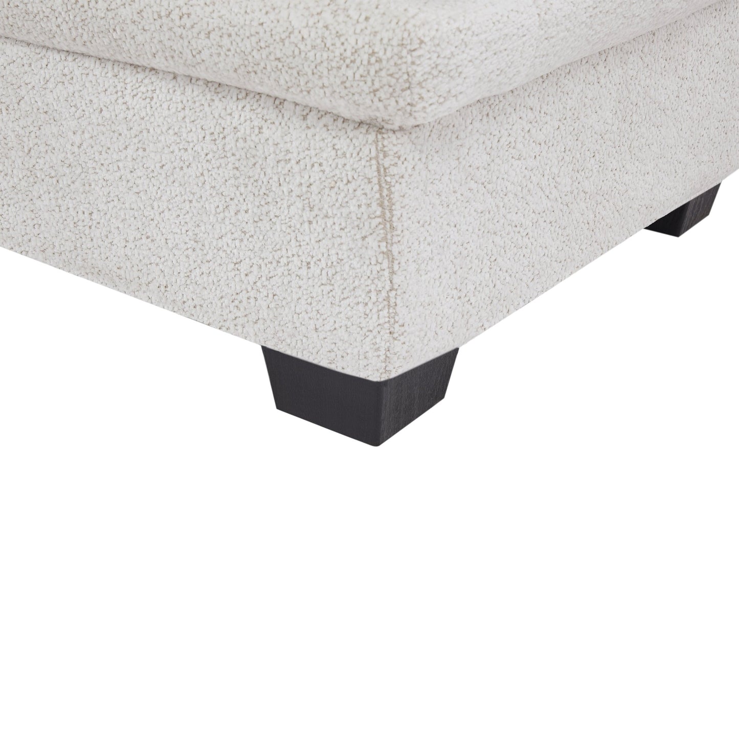7 - Piece Reversible Modular Corner Sectional - Beige(two corner chairs, three armless chairs, and two ottomans) - 1st Choice Furniture Direct