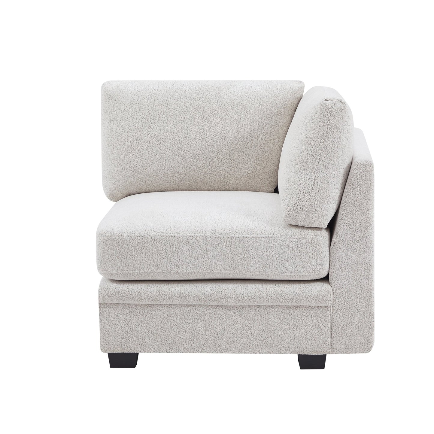 7 - Piece Reversible Modular Corner Sectional - Beige(two corner chairs, three armless chairs, and two ottomans) - 1st Choice Furniture Direct