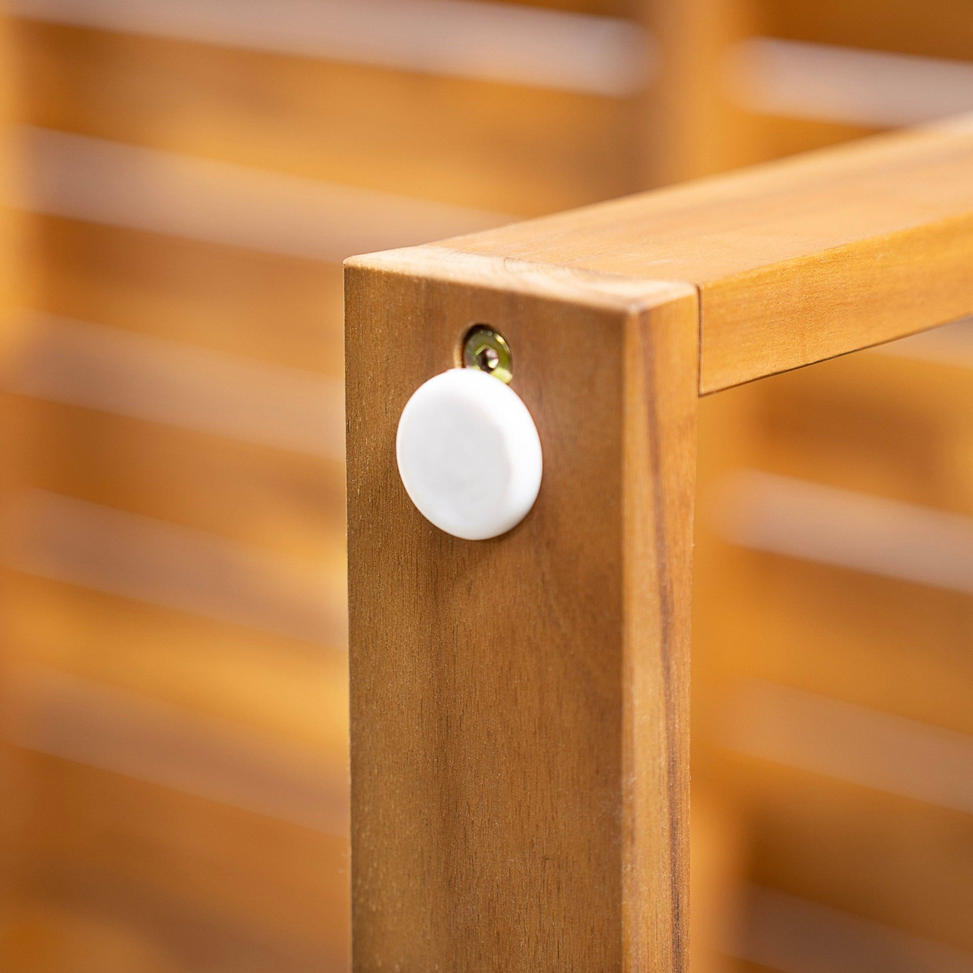 7 Pieces Acacia Wood Outdoor Dining Set s,Modern 6 Chairs 1 Large Table, Dining Furniture Set for Lawn, Backyard, Garden Deck,Poolside,Beige - 1st Choice Furniture Direct