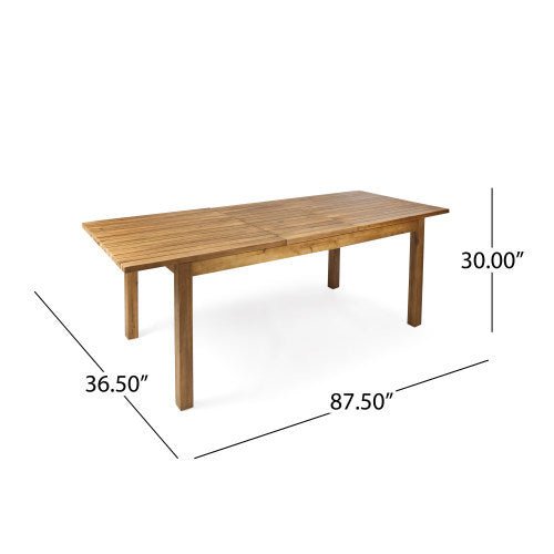 7 Pieces Acacia Wood Outdoor Dining Set s,Modern 6 Chairs 1 Large Table,Dining Furniture Set for Lawn, Backyard, Garden Deck,Poolside,Teak - 1st Choice Furniture Direct