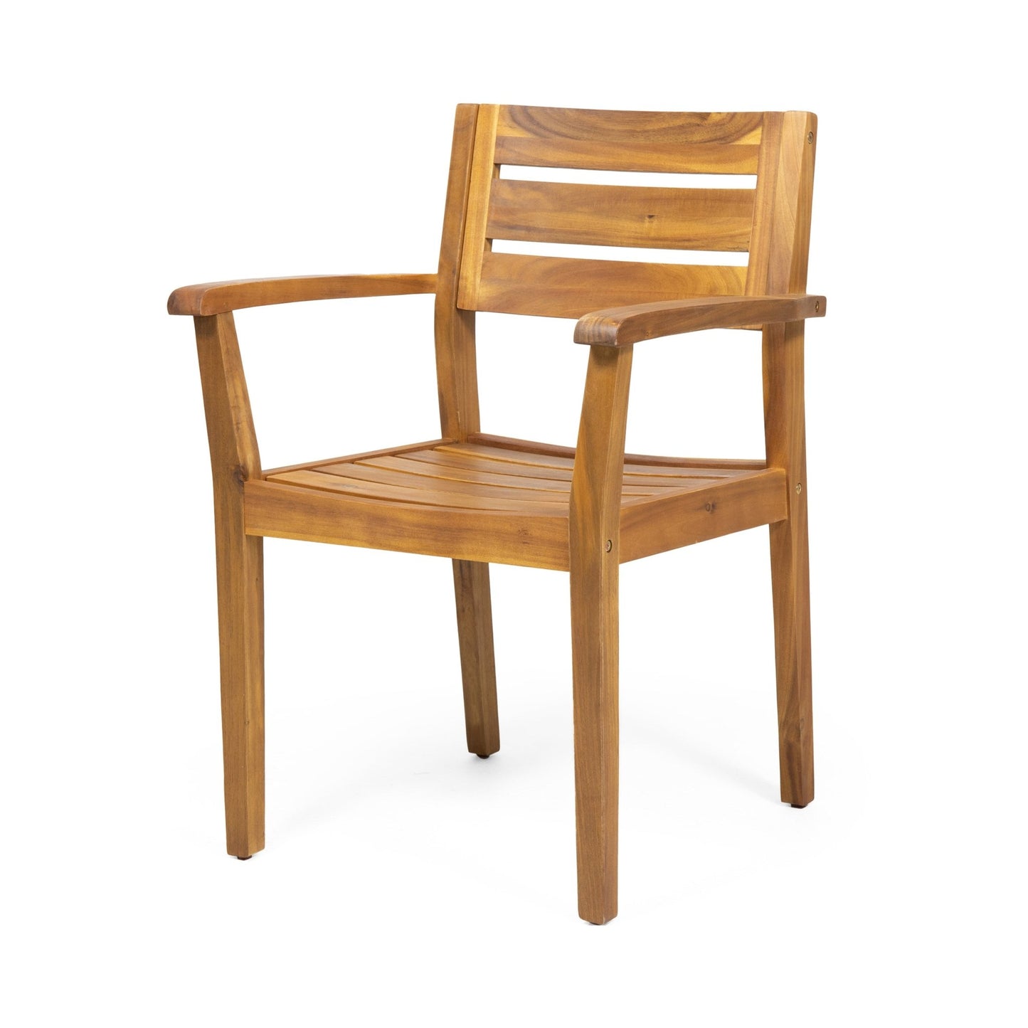 7 Pieces Acacia Wood Outdoor Dining Set s,Modern 6 Chairs 1 Large Table,Dining Furniture Set for Lawn, Backyard, Garden Deck,Poolside,Teak - 1st Choice Furniture Direct