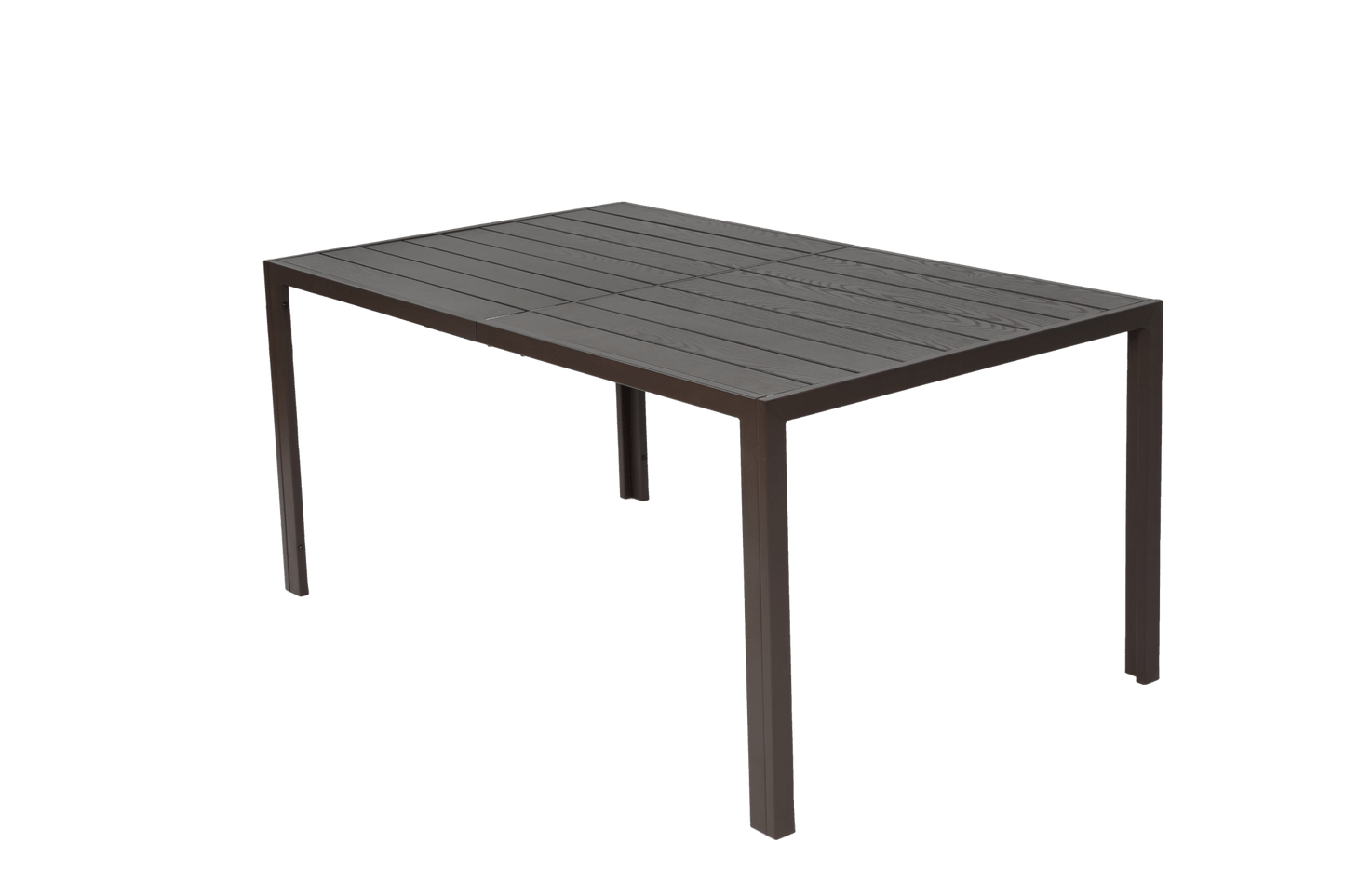 7 Pieces Patio Dining Set, Outdoor Furniture Table and 6 Textilene Chairs, Outdoor Furniture with Rectangular Table and 6 Stackable Chairs Family Conversation Set for Garden Backyard Deck - Brown - 1st Choice Furniture Direct