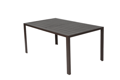 7 Pieces Patio Dining Set, Outdoor Furniture Table and 6 Textilene Chairs, Outdoor Furniture with Rectangular Table and 6 Stackable Chairs Family Conversation Set for Garden Backyard Deck - Brown - 1st Choice Furniture Direct